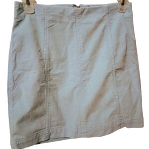 Free People‎ Corduroy Mini Skirt - Size 2, Powder Blue, Authentic